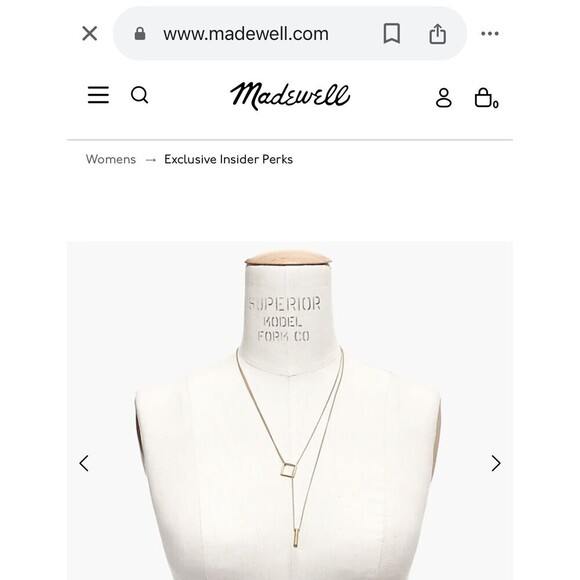 Madewell Necklace Woman Fashion 18K Gold Plated Stainless Steel Layers Geometric - Picture 5 of 5